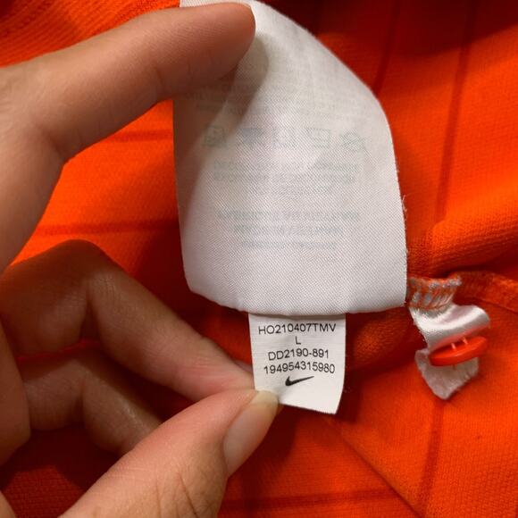 Nike Golf Shirt Mens L Large Dri Fit Victory Striped Performance Polo Collared - Picture 6 of 9